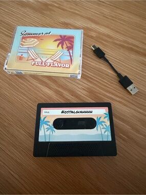 NEW Olipop Beach Palm Trees Bluetooth Cassette Tape Speaker